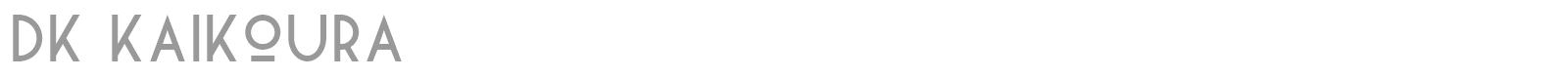 DK Kaikoura font preview